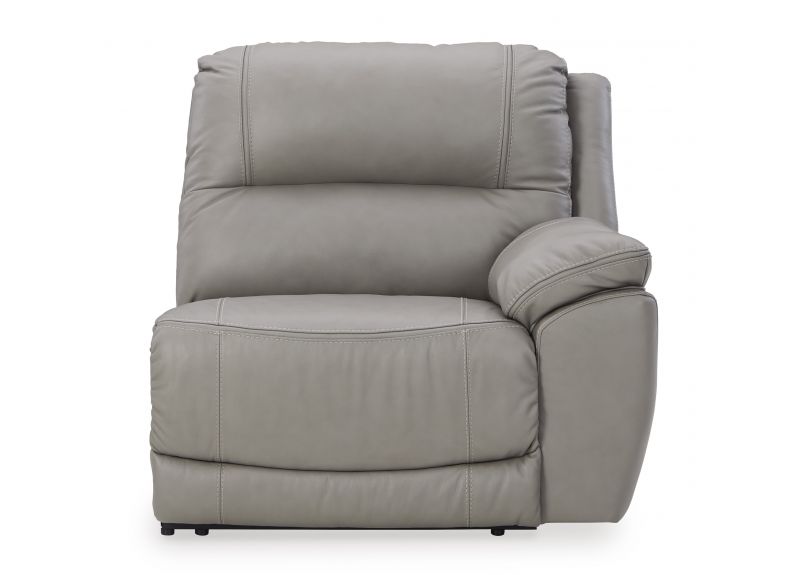 5 Seater Modular Leather Recliner Lounge with Two Electric Recliner - Seaford